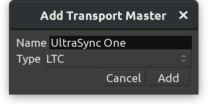 Add a new transport master