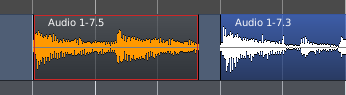 region arrangement before the stretch