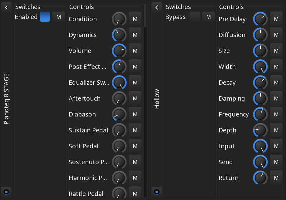 Plugins in the bottom pane