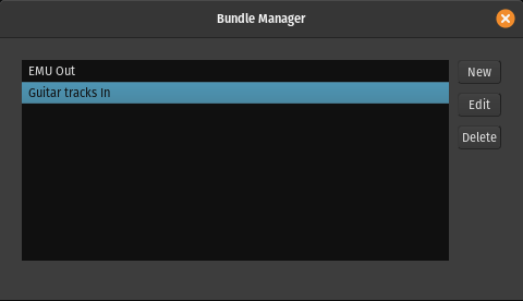 Bundle Manager main window