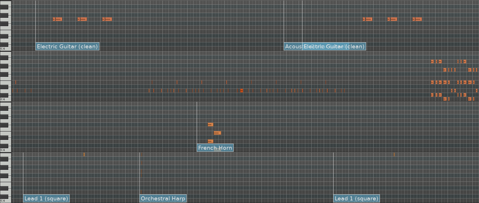 MIDI markers imported from a .mid file