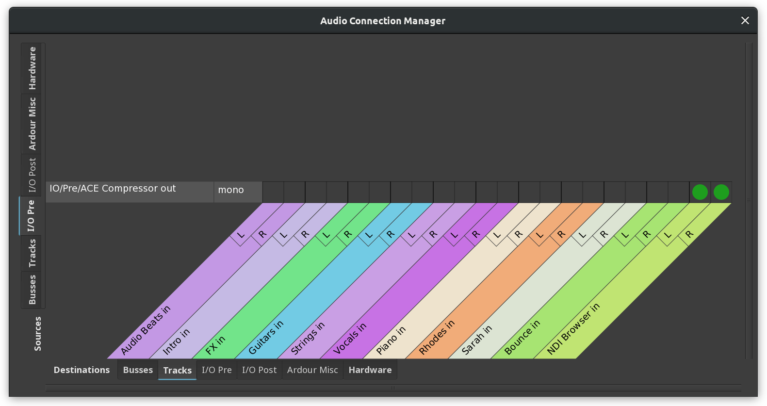 I/O Plugins in the Audio Connections dialog