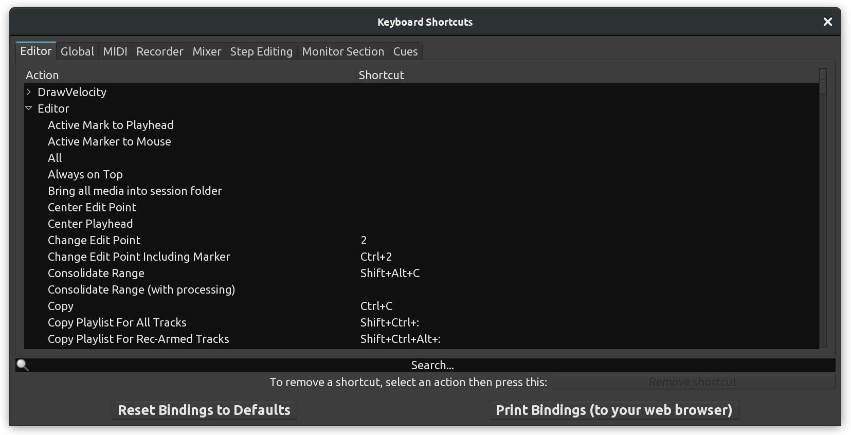 Keyboard Shortcuts