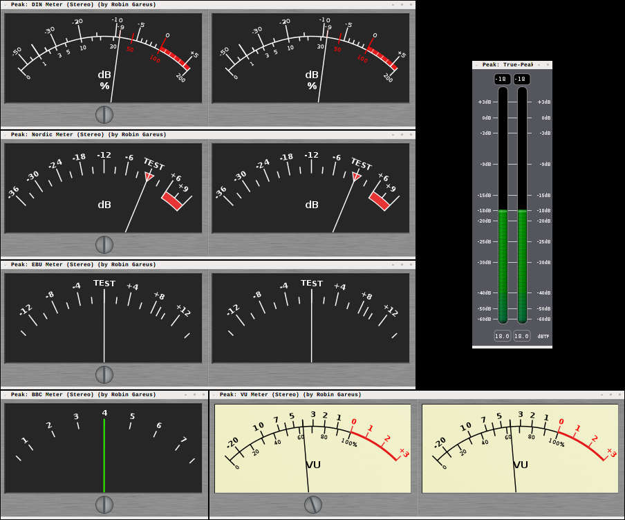 Needle-style meters as external LV2 plugins