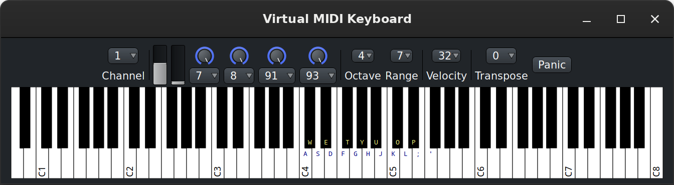 virtual midi piano keyboard enable midi input