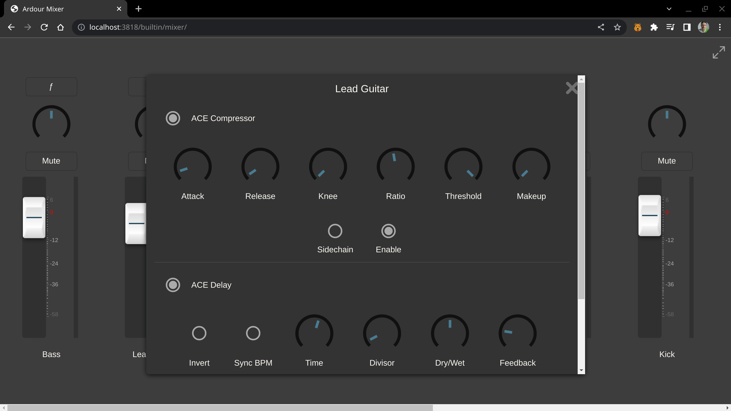 Plugins view in WebSockets Server